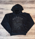 Spider Web Black Hoodie & Jogger Set