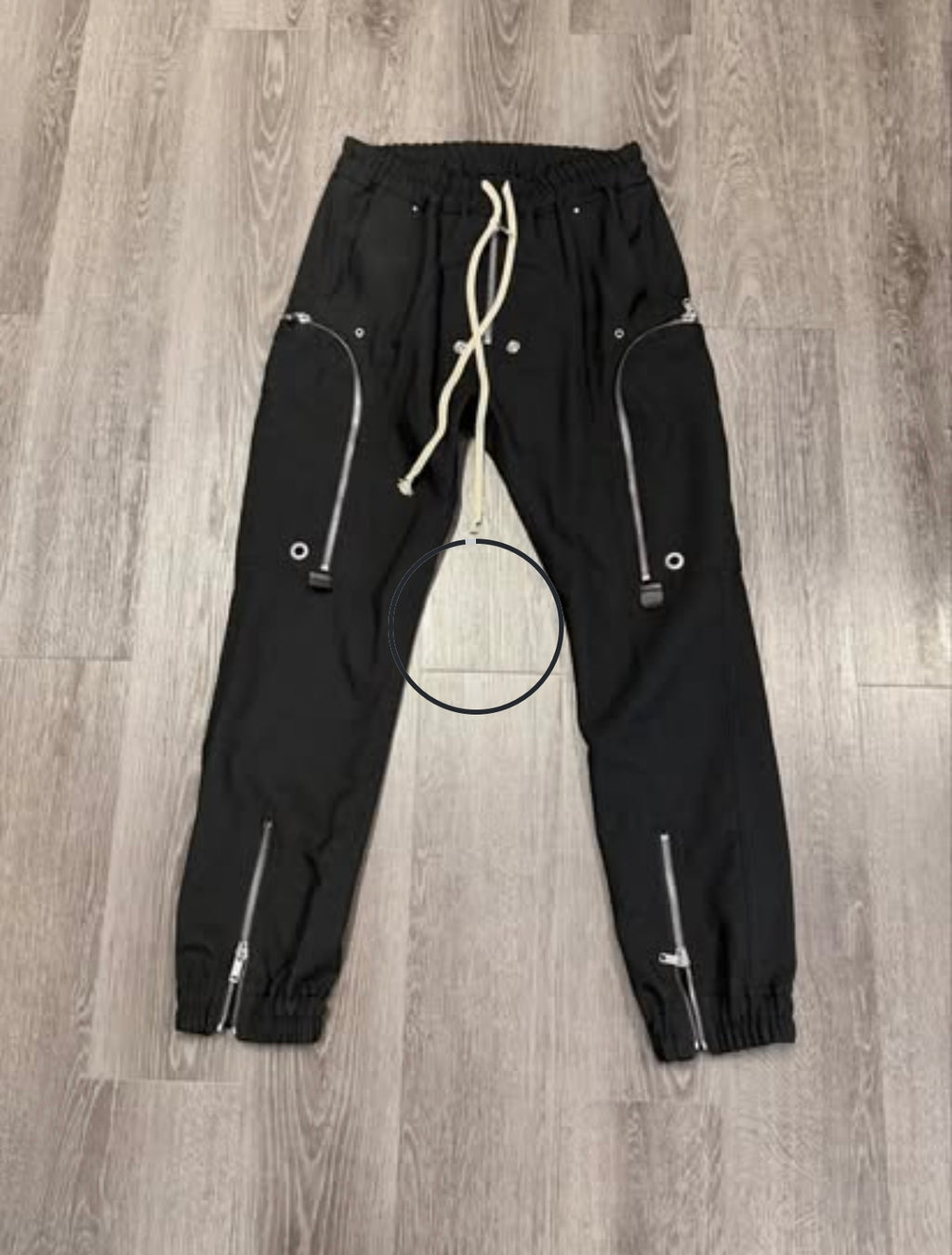 Rick Owen Bauhaus Cargo Pants "Black"
