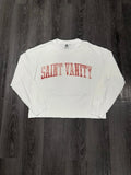 Saint Vanity White & Red Standard LS Tee