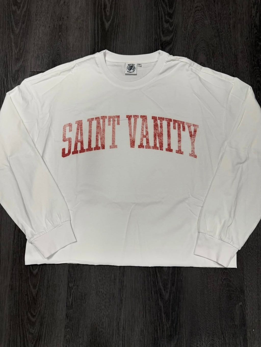 Saint Vanity White & Red Standard LS Tee