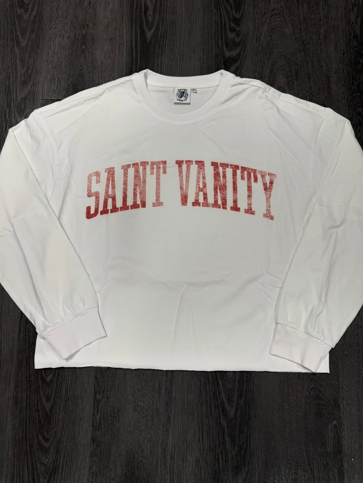 Saint Vanity White & Red Standard LS Tee