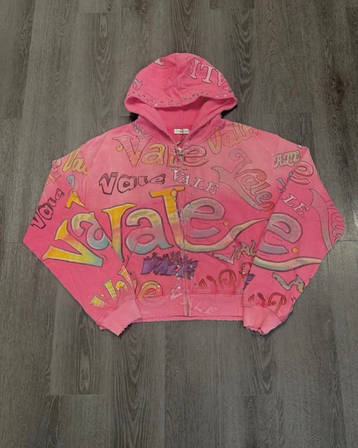 Valley Bubblegum Zip Up Hoodie